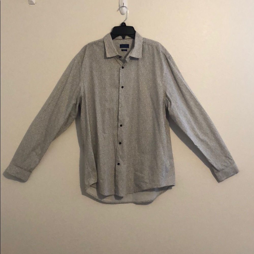 Zara Man Slim Fit Printed Button Down Shirt